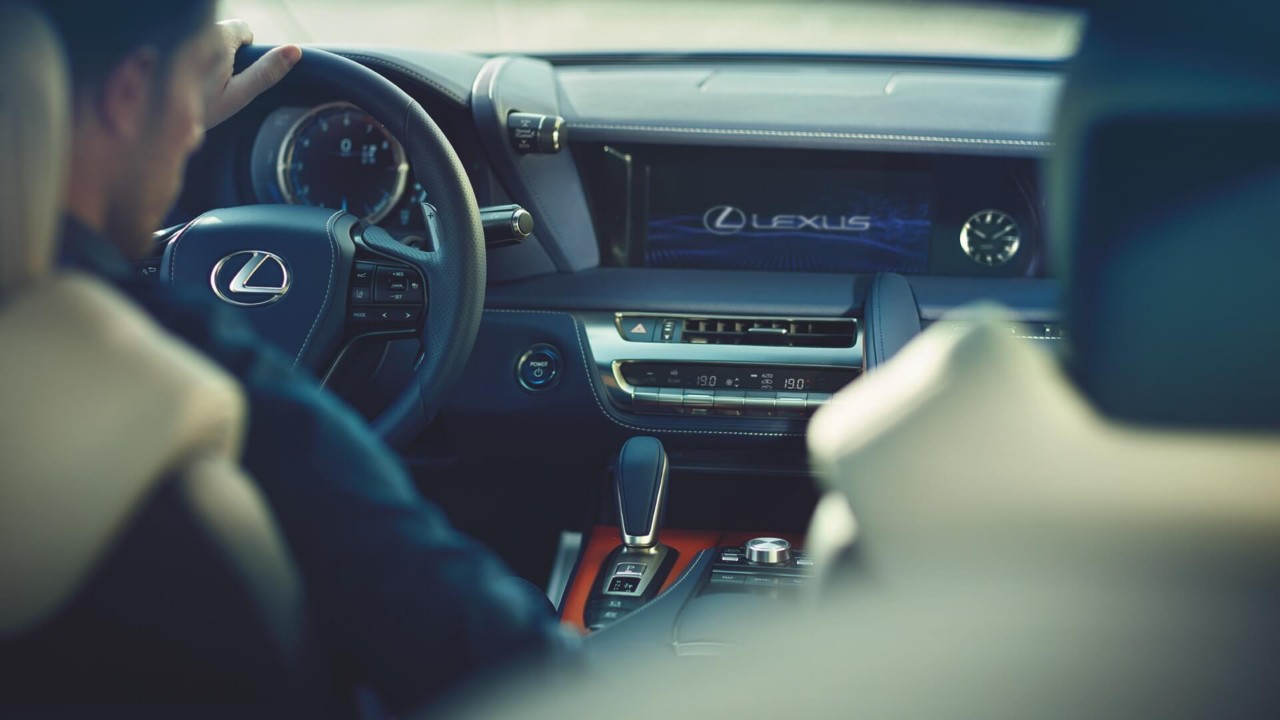 The Lexus interior