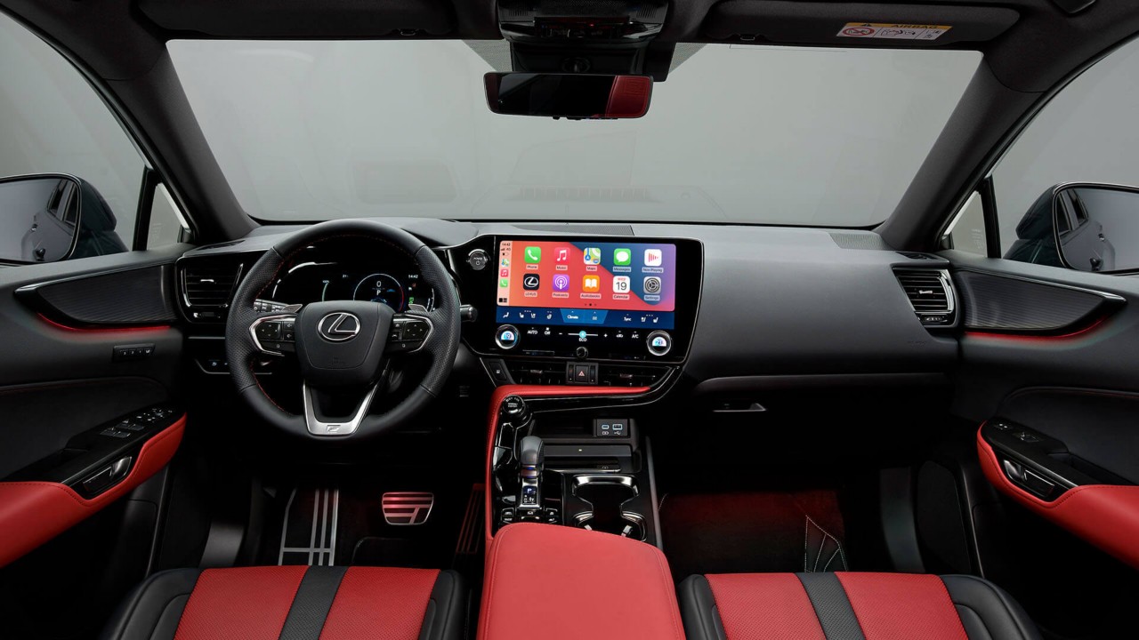 Lexus NX's cockpit and front interior