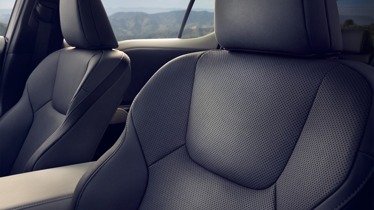 Drivers and front passenger seats in the Lexus RZ 450e