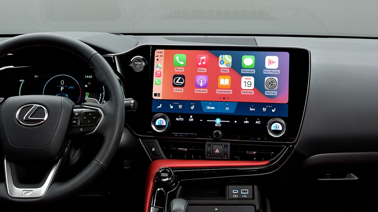 Front interior of a Lexus NX