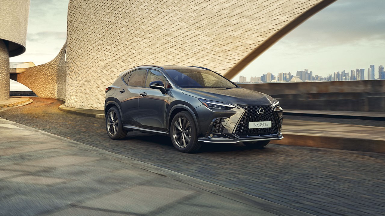 Side view of a Lexus NX